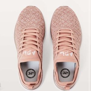 lululemon athletica Blush Pink Knit Sneakers